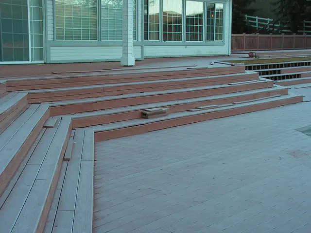Wide composite steps on the new Danville deck