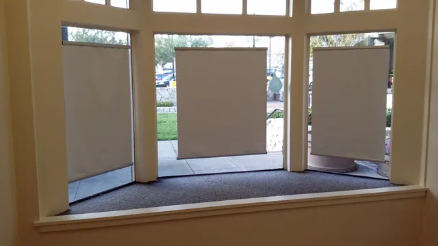 After: storefront bay windows from inside Huntington Learning Center in Danville