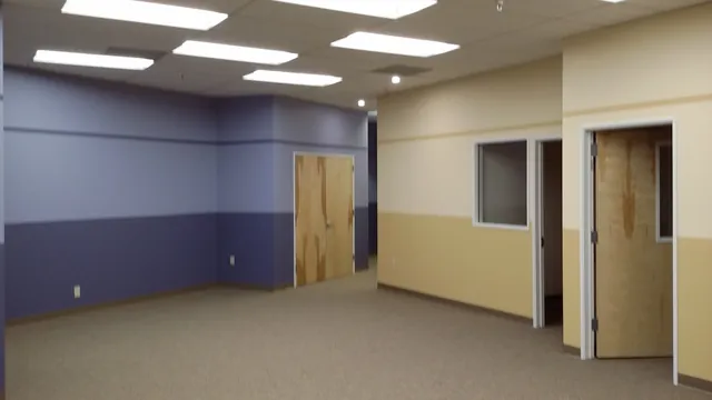 After: blue classroom wing with new doors at Huntington Learning Center in Danville